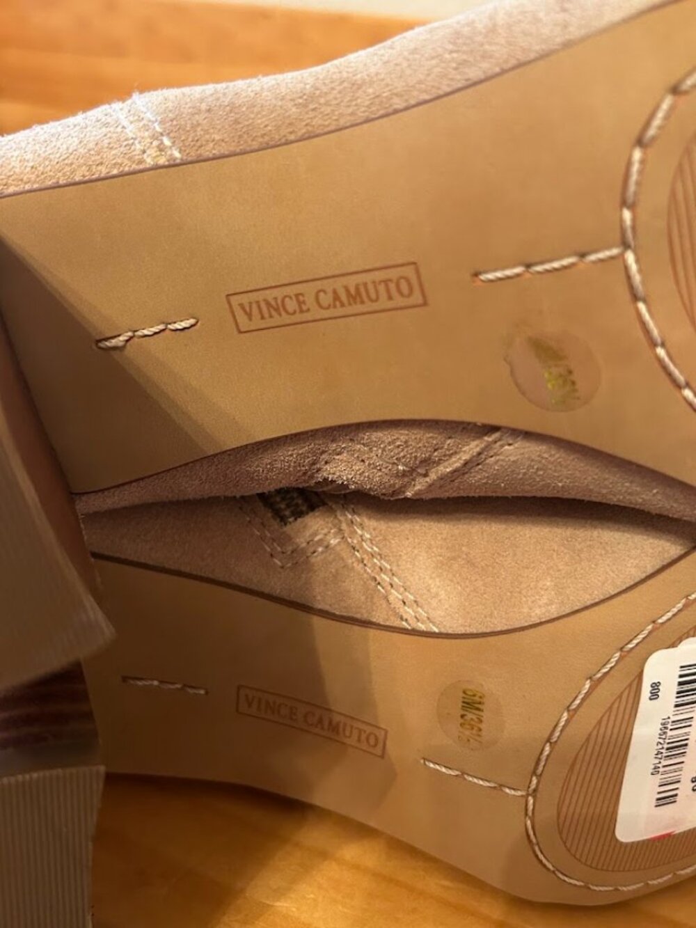 Vince Camuto Tan Suede Tall Boots | Women's Size 6 | New with Tags - Picture 6 of 7